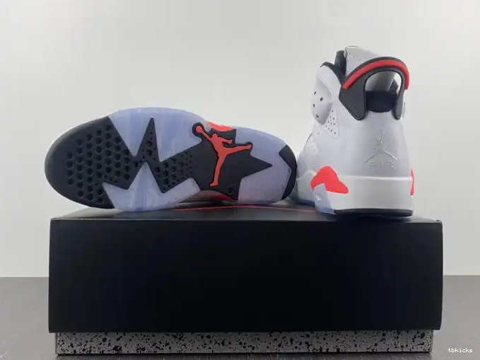 Rep TBK 384664-123 (2014) Infrared White Retro Jordan 6 0519